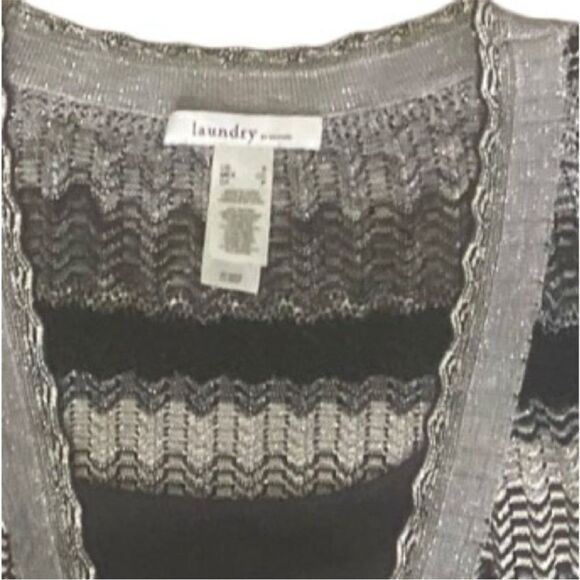 Laundry by Design Brown/Tan Wrap Midi Dress with attached slip. Size Small. - Picture 11 of 11